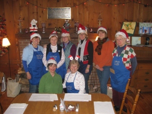 Tyson Ladies Aid serving at Wilder House on Sunday: Sue Poirier, Carol Coyne, Sally Markwell, Beth Lombard, Linda Olivieri,  Kathy Lynds, Julia Baldwin & Betty Aubin